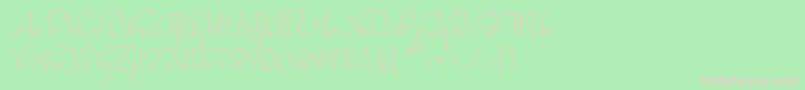 StalemateRegular Font – Pink Fonts on Green Background