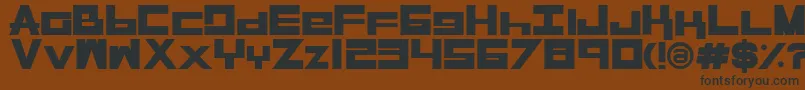 RasegplBold-fontti – mustat fontit ruskealla taustalla