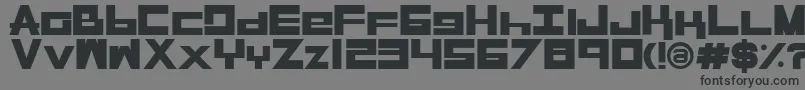 RasegplBold Font – Black Fonts on Gray Background