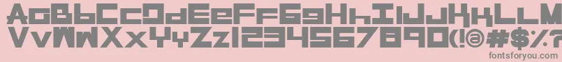 RasegplBold Font – Gray Fonts on Pink Background