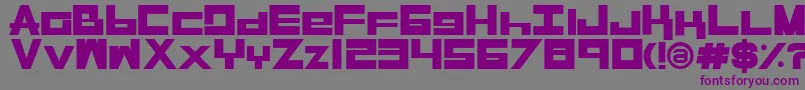 RasegplBold Font – Purple Fonts on Gray Background