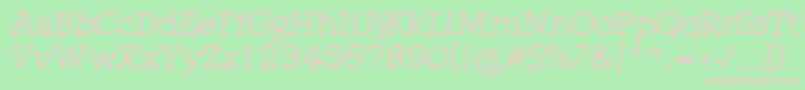 QlarendonItalic Font – Pink Fonts on Green Background