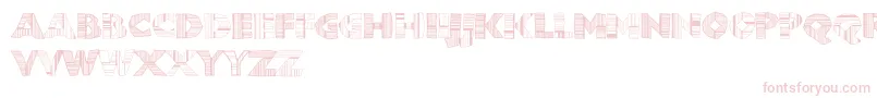 Chunkoblockodroppocapo Font – Pink Fonts on White Background