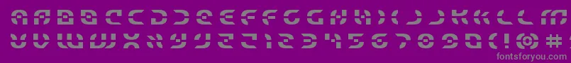 Starfightertitle Font – Gray Fonts on Purple Background