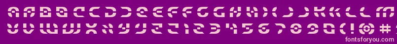 Starfightertitle Font – Pink Fonts on Purple Background