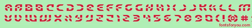 Starfightertitle Font – Red Fonts on Green Background