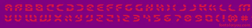 Starfightertitle Font – Red Fonts on Purple Background