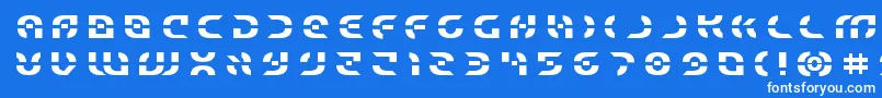 Starfightertitle Font – White Fonts on Blue Background