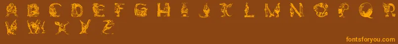 Más sobre la fuente ElfabetDecorative fuente ElfabetDecorative – Fuentes Naranjas Sobre Fondo Marrón