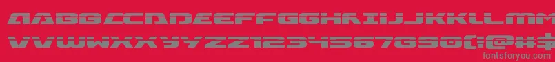 Iapetuslaser Font – Gray Fonts on Red Background