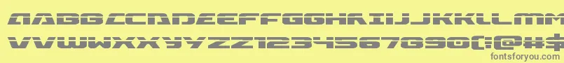 Iapetuslaser Font – Gray Fonts on Yellow Background