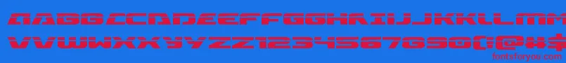 Iapetuslaser Font – Red Fonts on Blue Background