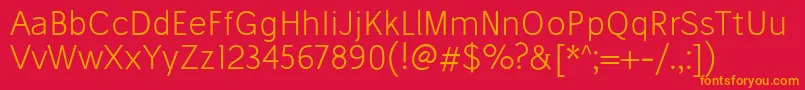 StiluLight Font – Orange Fonts on Red Background