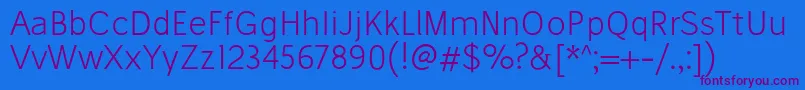 StiluLight Font – Purple Fonts on Blue Background