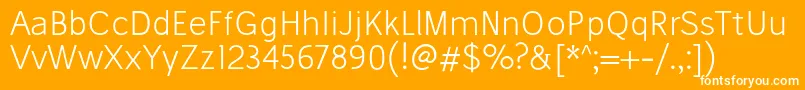 StiluLight Font – White Fonts on Orange Background