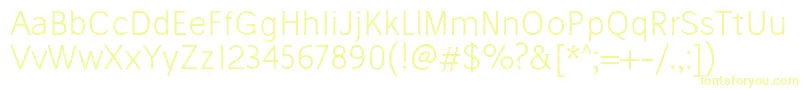 StiluLight Font – Yellow Fonts on White Background