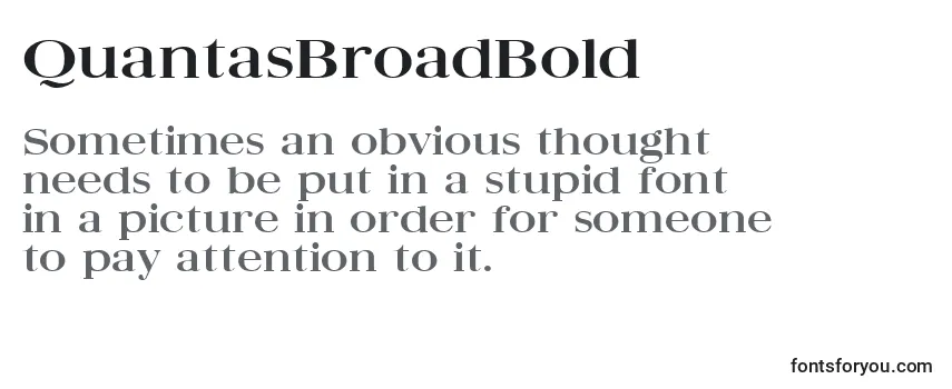 QuantasBroadBold フォントのレビュー