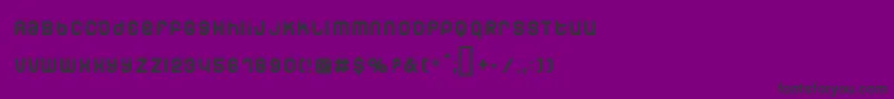 Dunebug ffy-Schriftart – Schwarze Schriften auf violettem Hintergrund