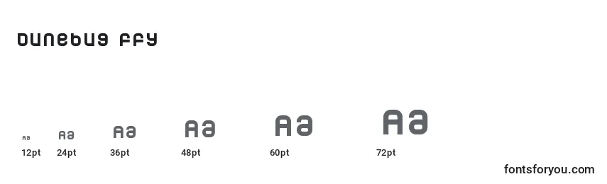 Dunebug ffy Font Sizes