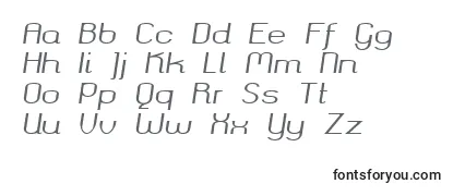 Okolaks Regular Italic -fontin tarkastelu