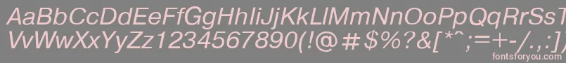 Pragmat3 Font – Pink Fonts on Gray Background