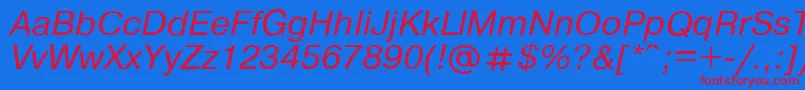 Шрифт Pragmat3 – красные шрифты на синем фоне