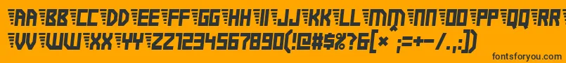 Electricboots Font – Black Fonts on Orange Background
