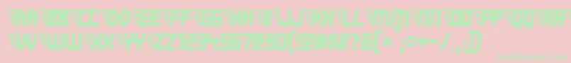 Electricboots-Schriftart – Grüne Schriften auf rosa Hintergrund