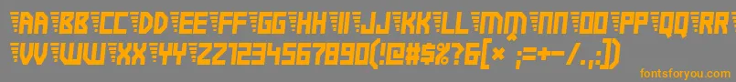 Electricboots Font – Orange Fonts on Gray Background