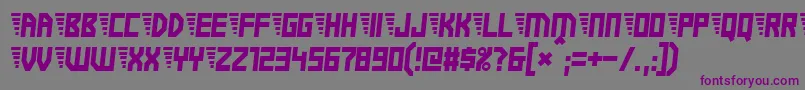 Electricboots Font – Purple Fonts on Gray Background