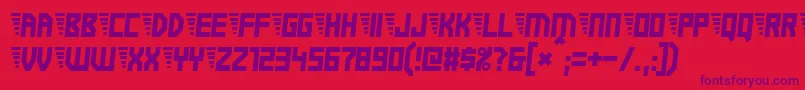 Electricboots Font – Purple Fonts on Red Background