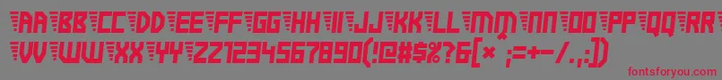 Electricboots Font – Red Fonts on Gray Background