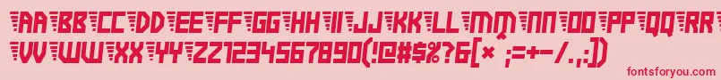 Electricboots Font – Red Fonts on Pink Background