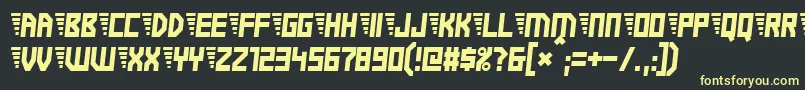 Electricboots Font – Yellow Fonts on Black Background
