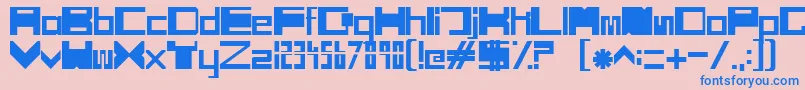 Подробнее о шрифте SciFiBox Шрифт SciFiBox – синие шрифты на розовом фоне