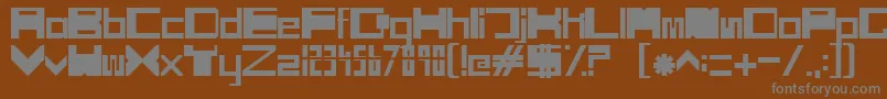 fuente SciFiBox – Fuentes Grises Sobre Fondo Marrón