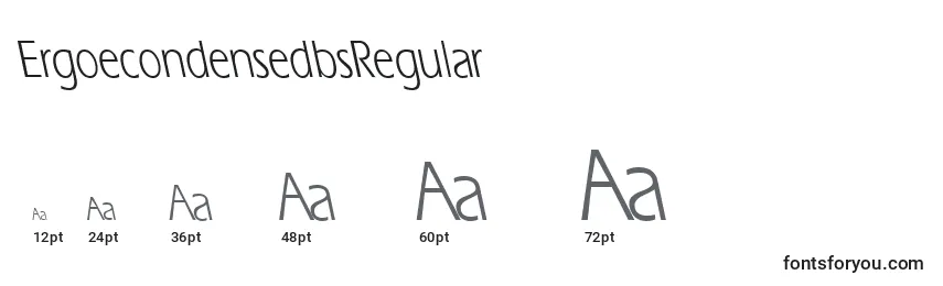 ErgoecondensedbsRegular Font Sizes