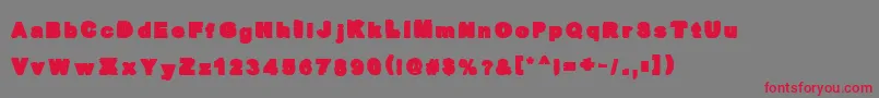 OverprintBlack Font – Red Fonts on Gray Background