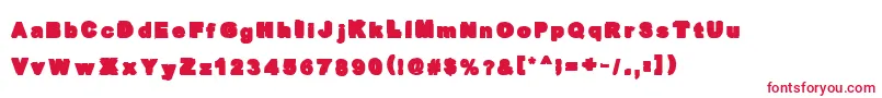 OverprintBlack Font – Red Fonts on White Background