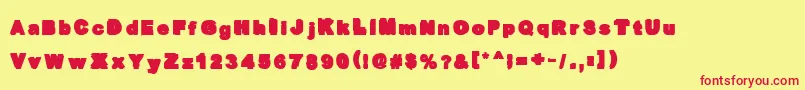 OverprintBlack Font – Red Fonts on Yellow Background