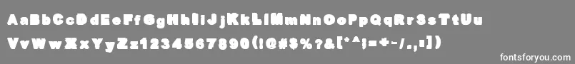 OverprintBlack Font – White Fonts on Gray Background