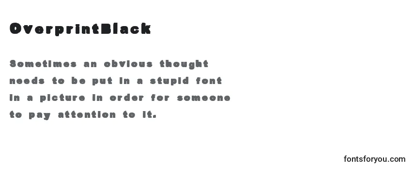 Review of the OverprintBlack Font