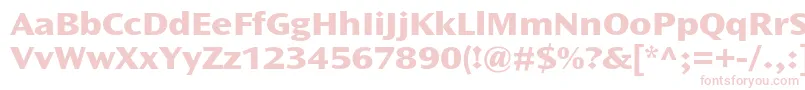 OceansansstdXboldext-Schriftart – Rosa Schriften auf weißem Hintergrund