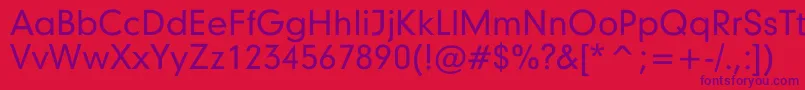 GarciaLight Font – Purple Fonts on Red Background