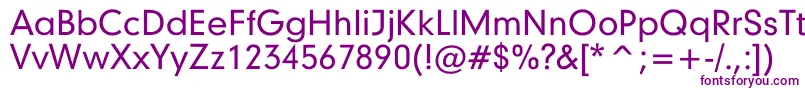 GarciaLight Font – Purple Fonts on White Background