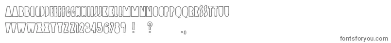 UpWithTheBirds Font – Gray Fonts on White Background