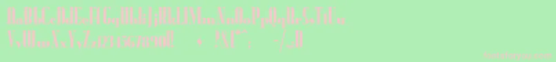 Radioranch Font – Pink Fonts on Green Background