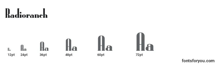 Radioranch Font Sizes