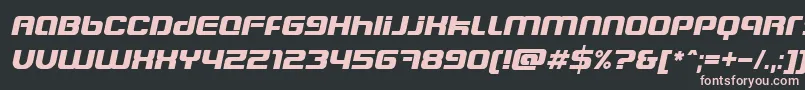 Шрифт BlasterEternalItalic – розовые шрифты на чёрном фоне