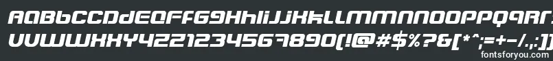 BlasterEternalItalic Font – White Fonts on Black Background